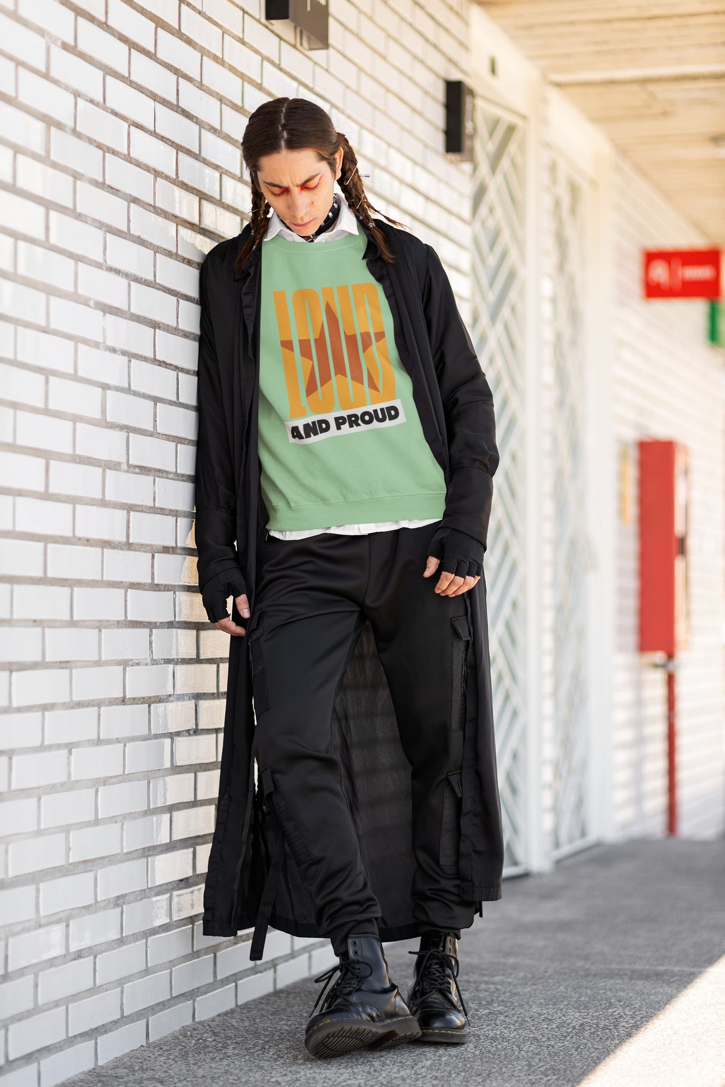 MENS MINT GREEN SWEATSHIRT