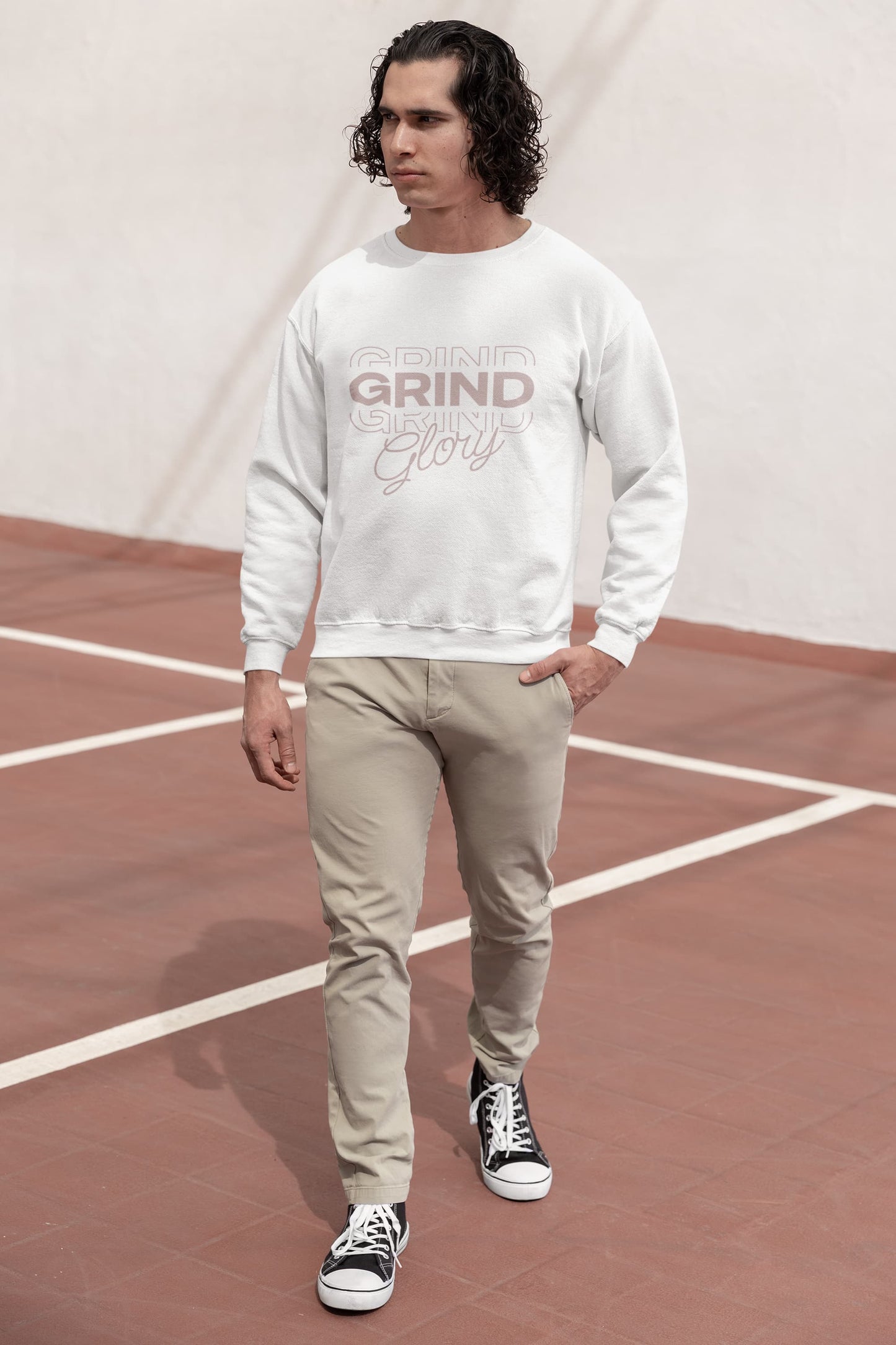 UNISEX WHITE SWEATSHIRT