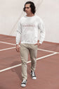 UNISEX WHITE SWEATSHIRT