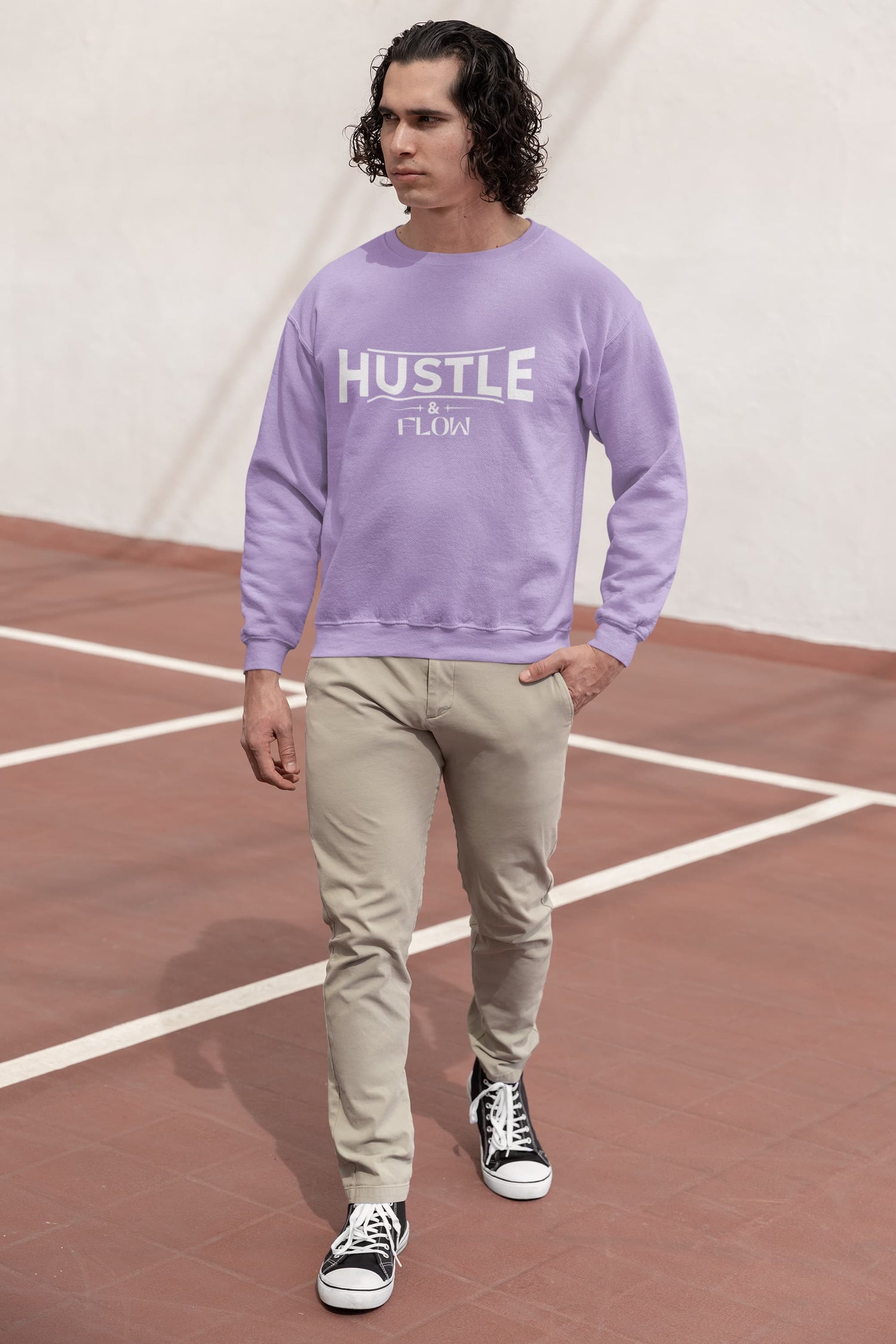MENS IRIS LAVENDER SWEATSHIRT