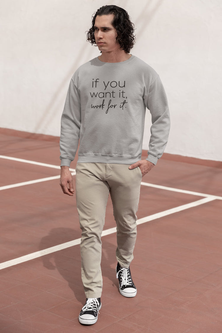 UNISEX MELANGE GREY SWEATSHIRT