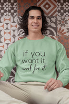 UNISEX MINT GREEN SWEATSHIRT