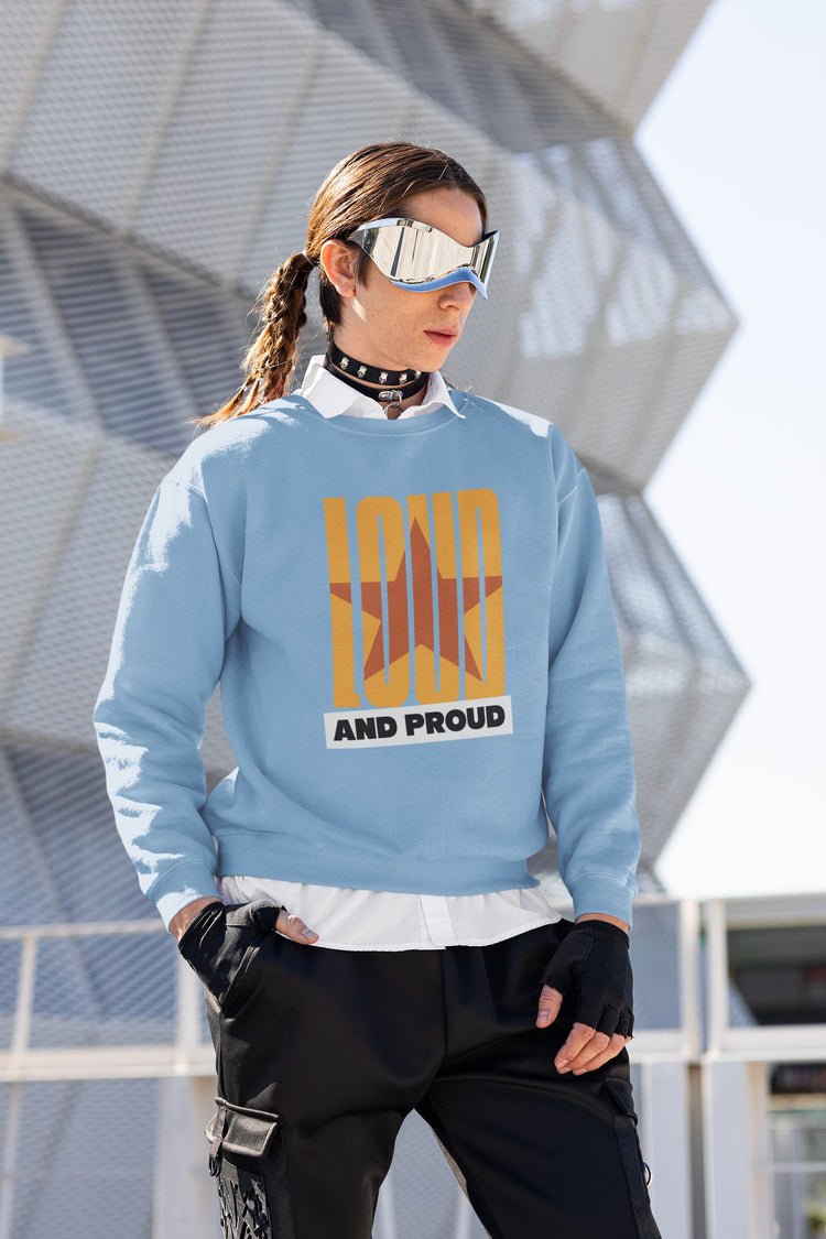 MENS BABY BLUE SWEATSHIRT
