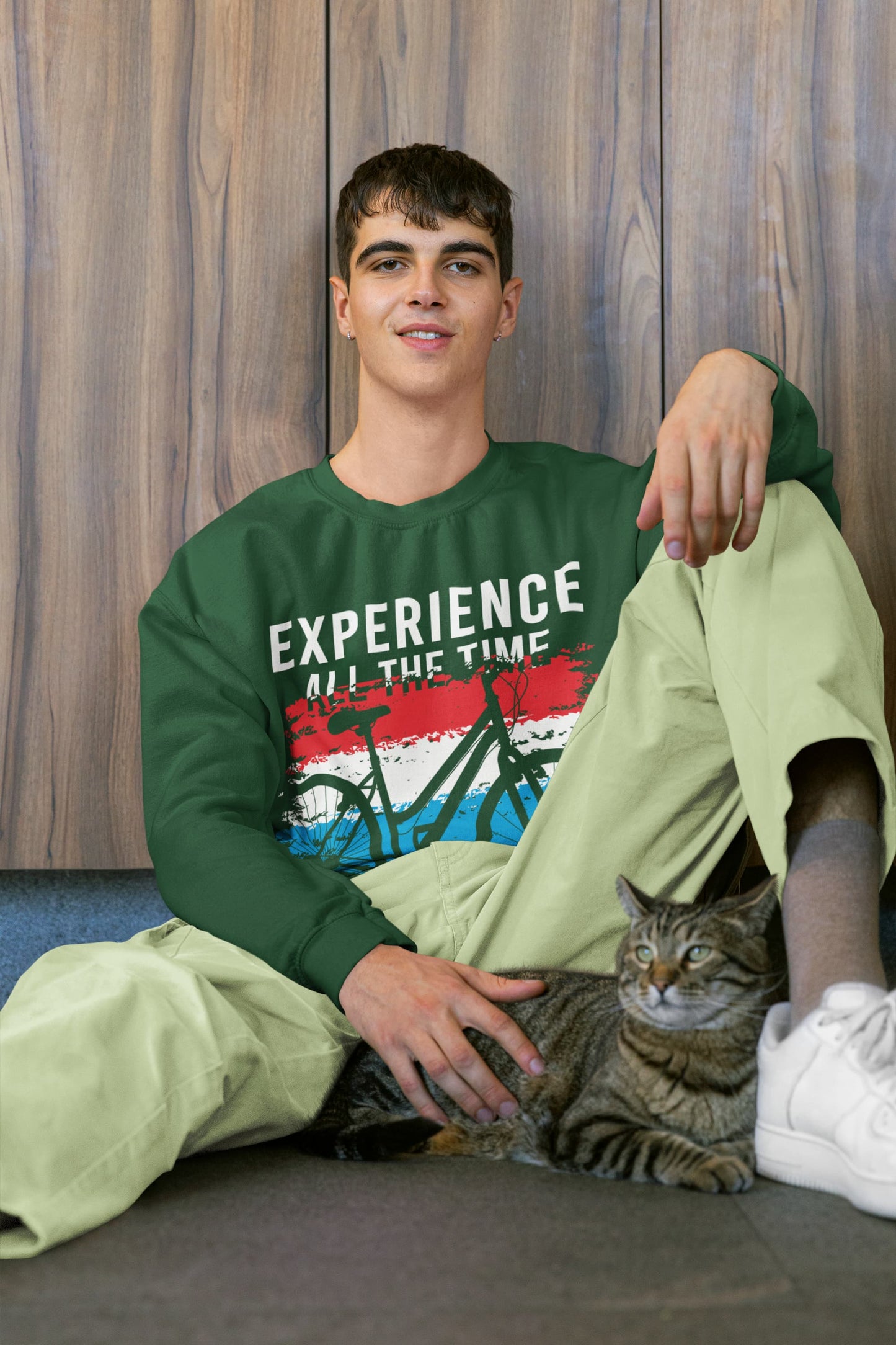 Men's Olive Green Sweatshirts