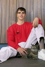 MENS RED SWEATSHIRT