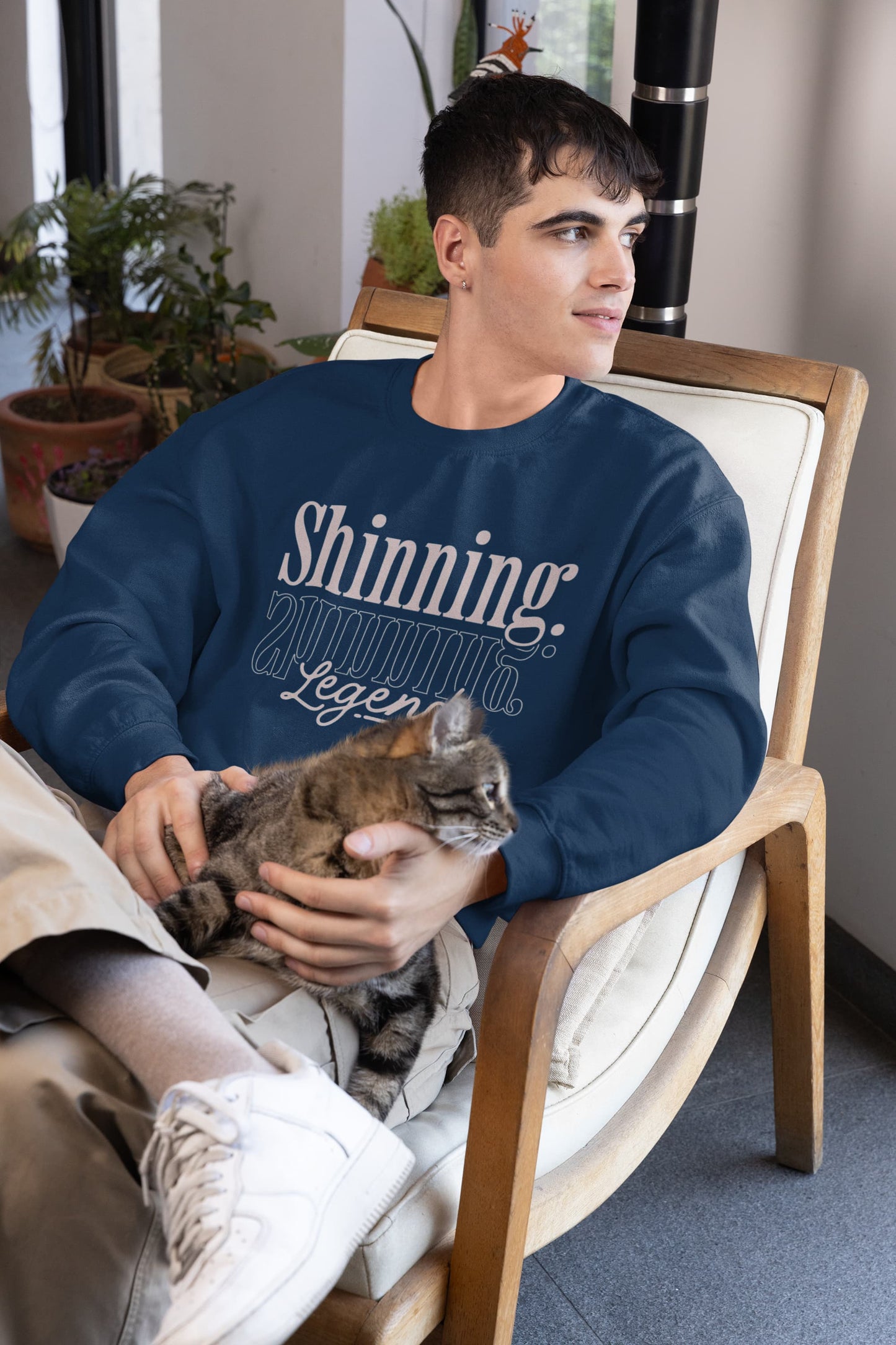 UNISEX NAVY BLUE SWEATSHIRT