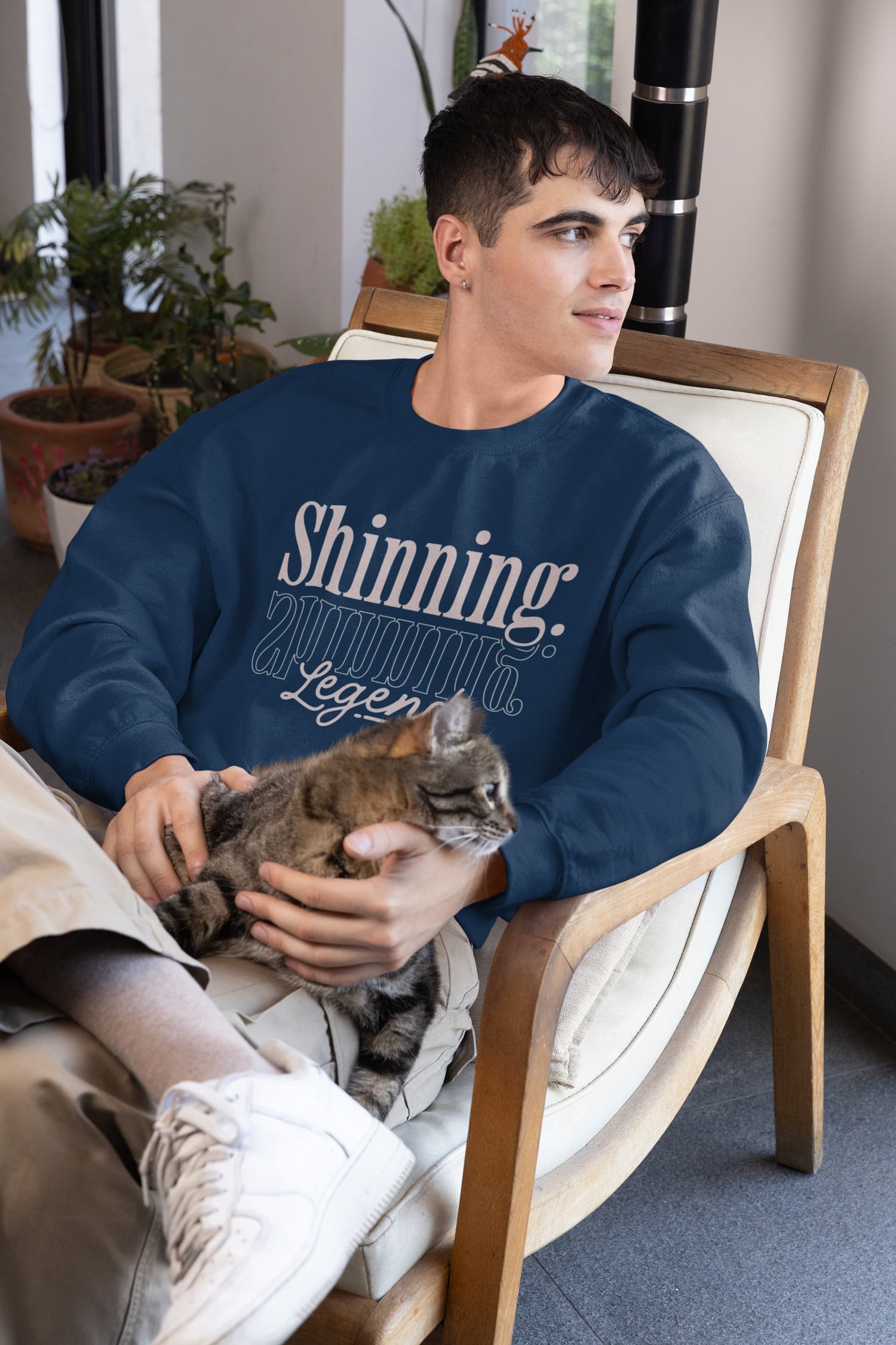 UNISEX NAVY BLUE SWEATSHIRT