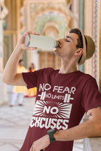 MENS MAROON ROUNDNECK T-SHIRT