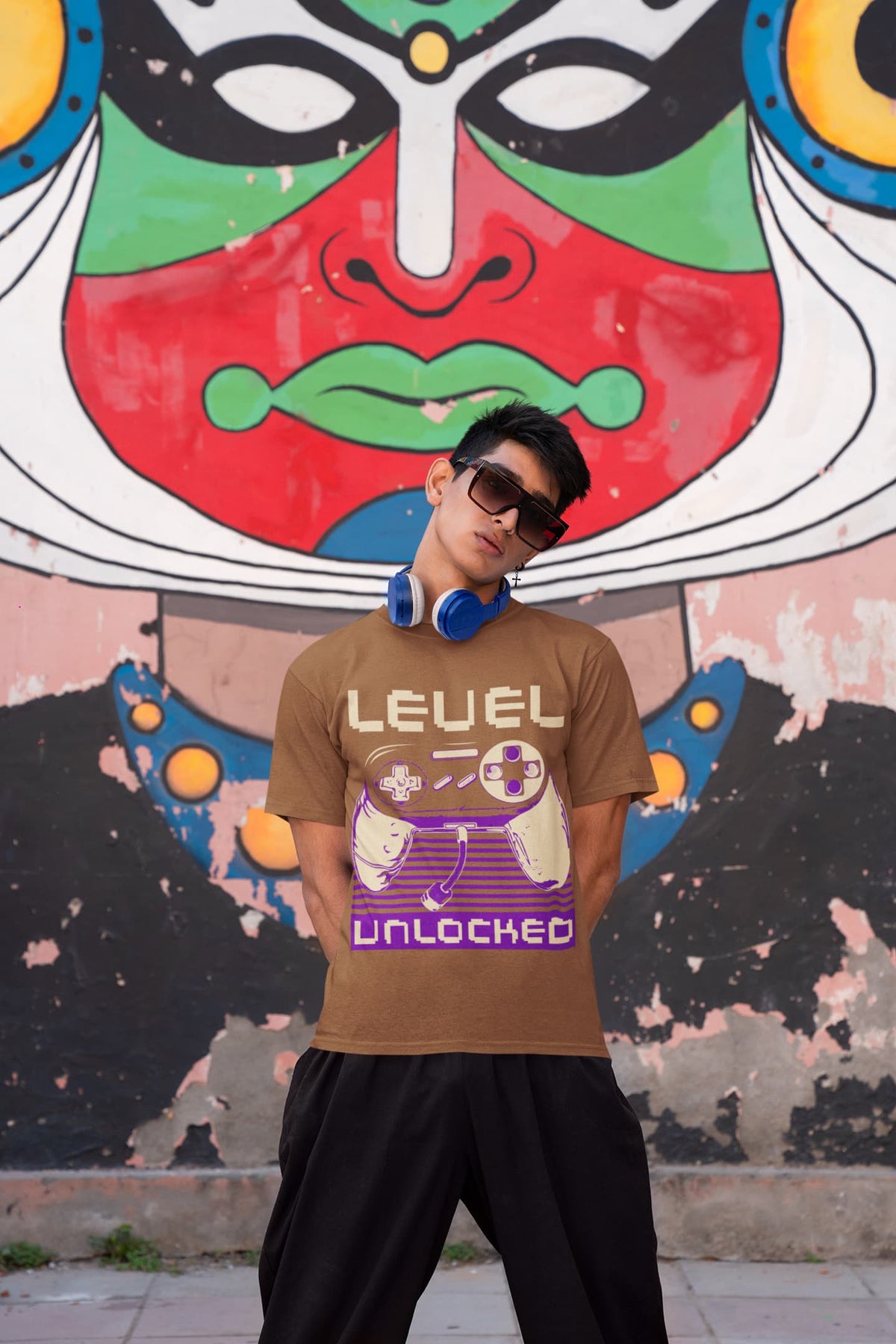 Men's Chocolate Brown Round Neck T-shirts