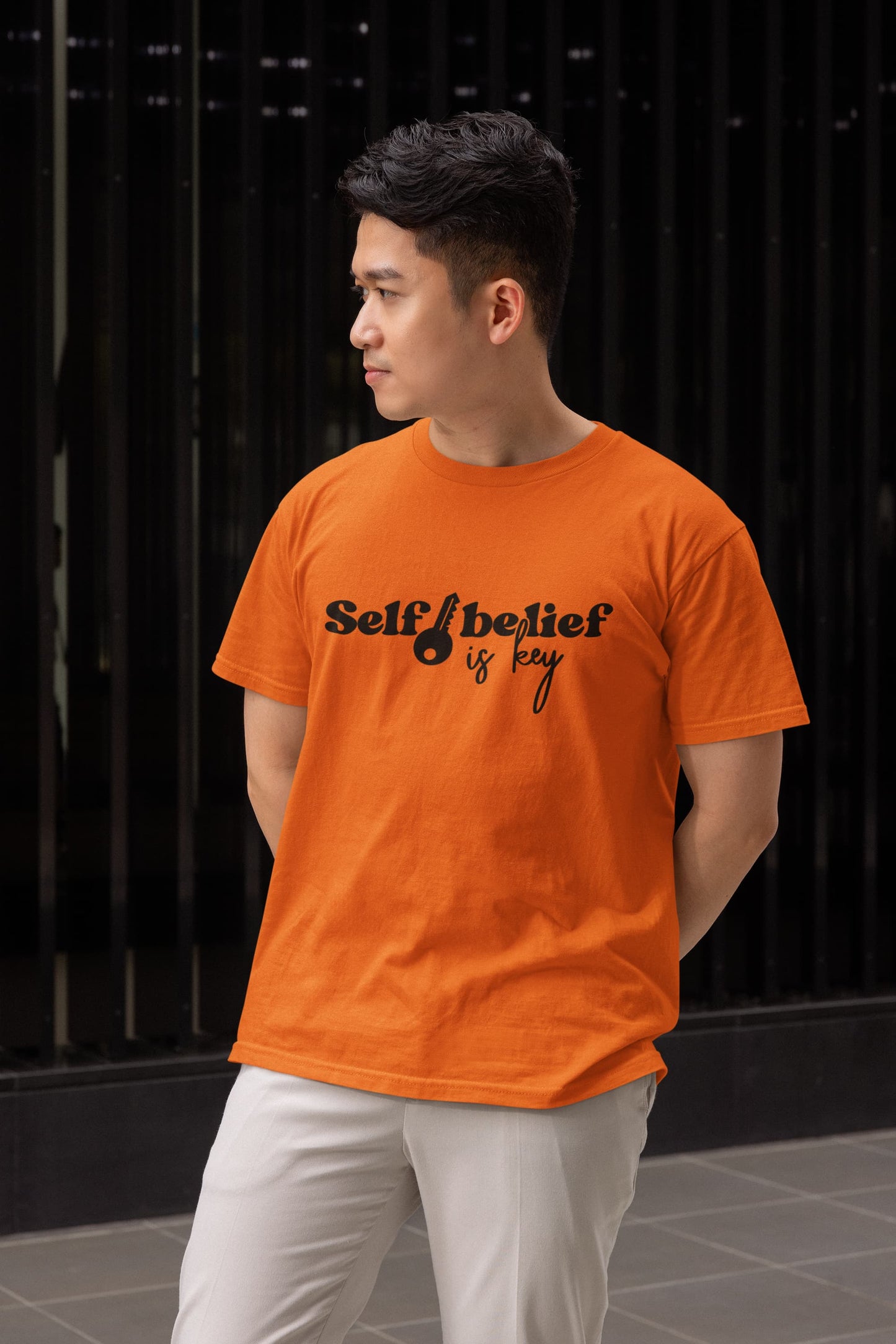 MENS ORANGE ROUNDNECK T-SHIRT