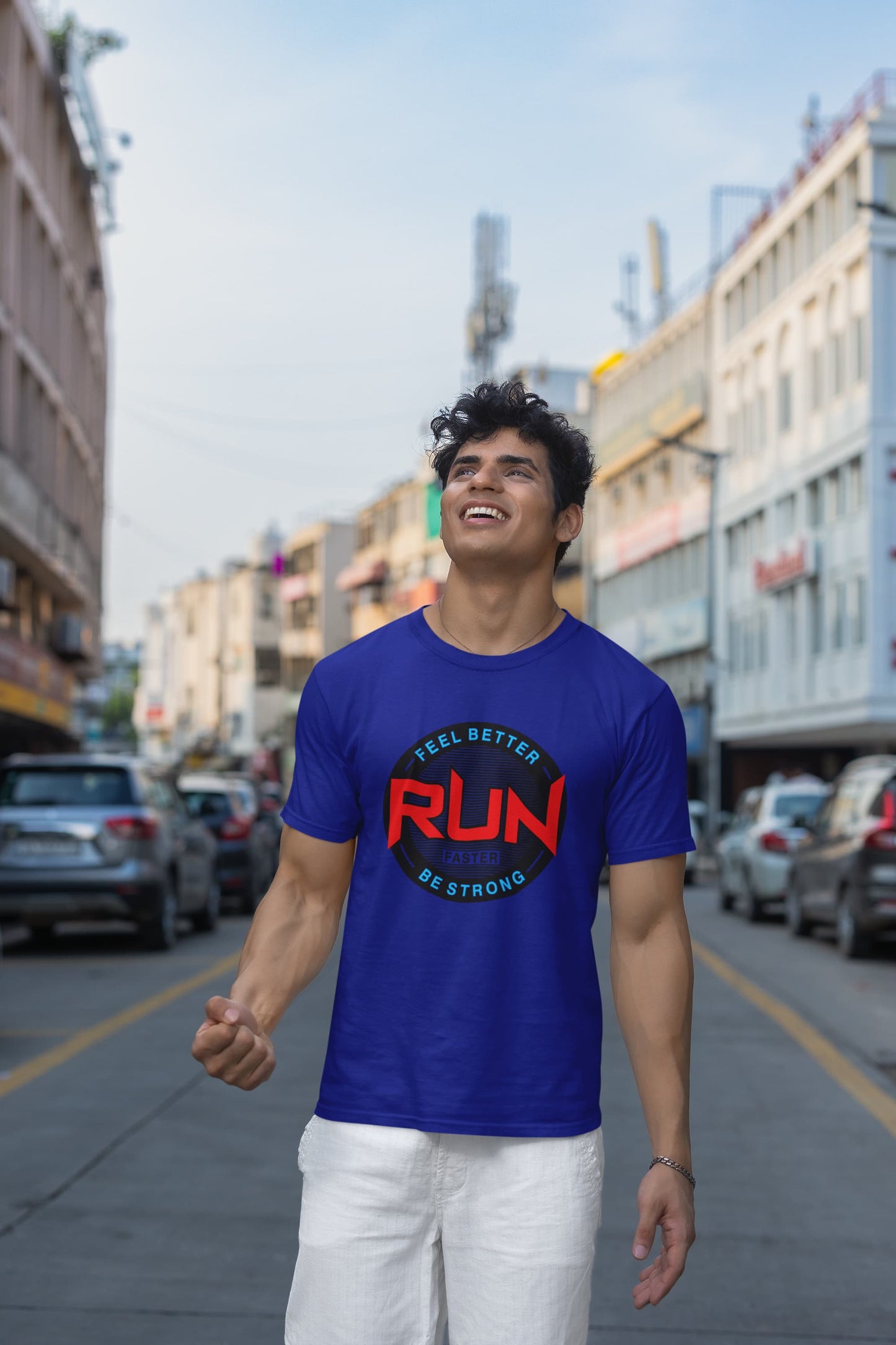 MENS ROYAL BLUE ROUNDNECK T-SHIRT