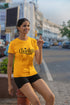 WOMENS GOLDEN YELLOW ROUNDNECK T-SHIRT
