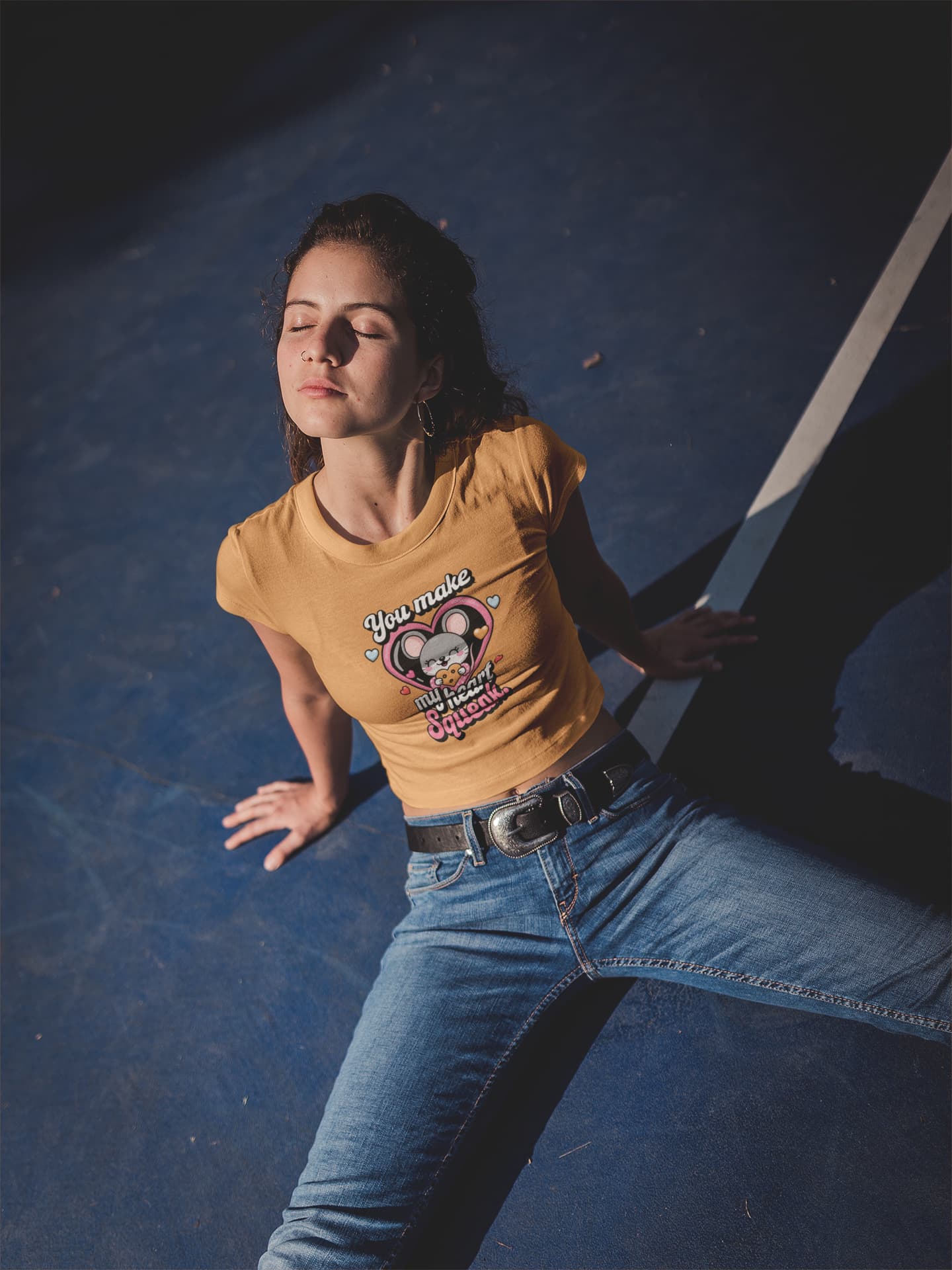 Women's Mustard Yellow Crop Tops