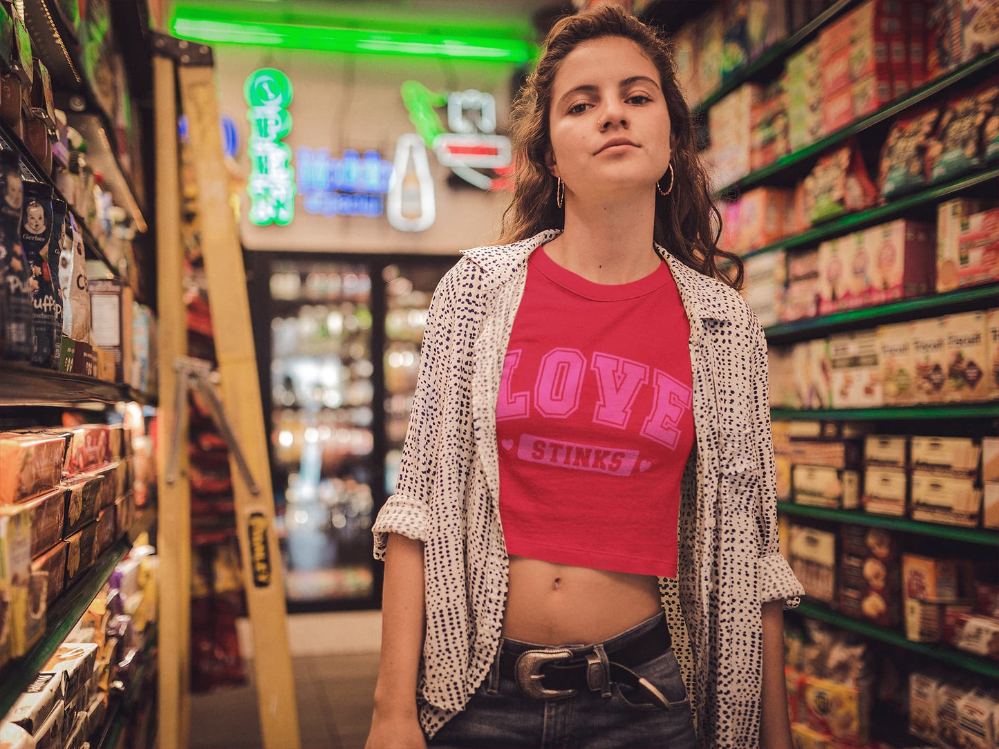 Women's Red Crop Top