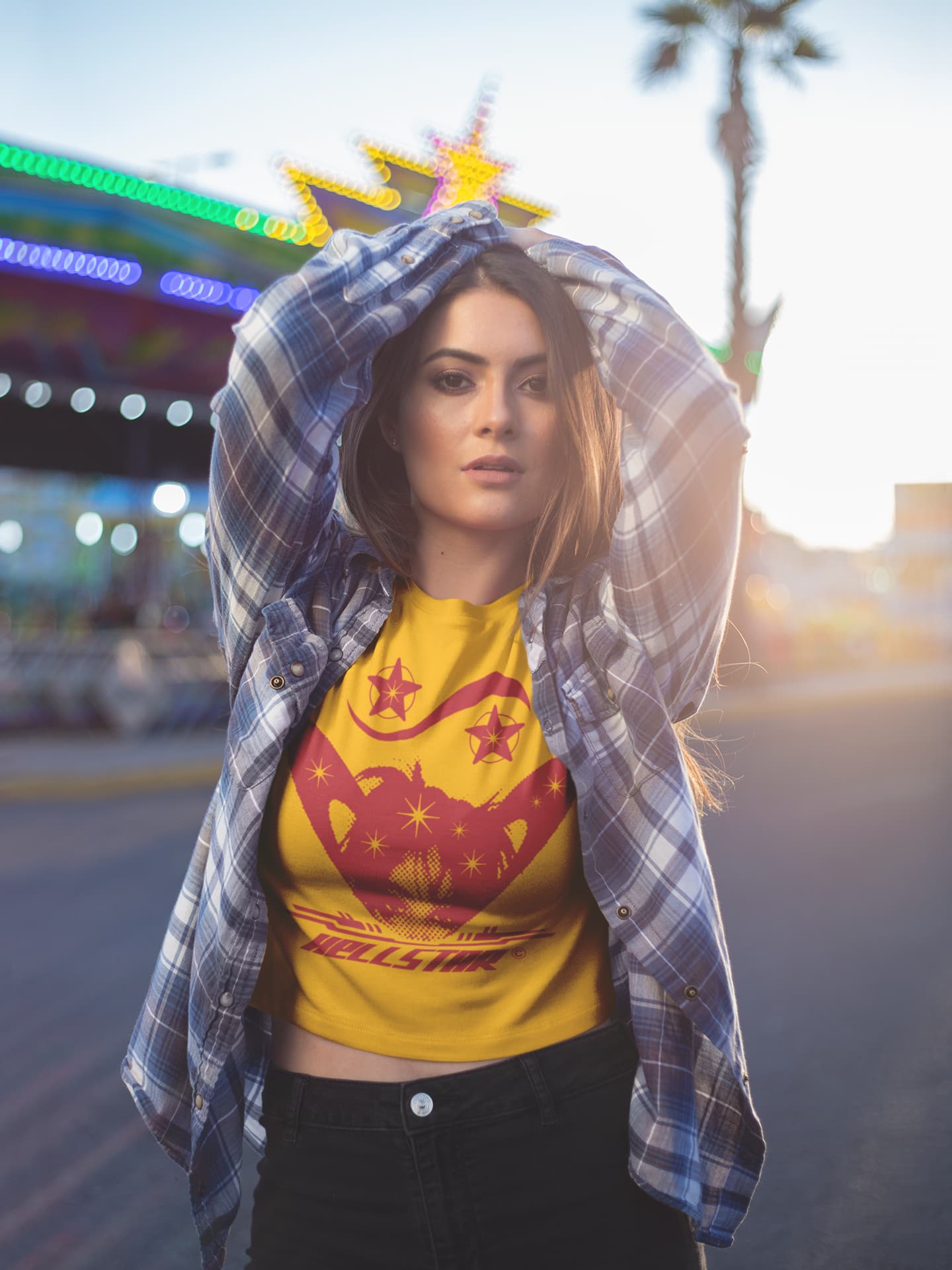 Women's Golden Yellow Crop Tops