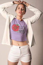 Women's Iris Lavender Crop Tops