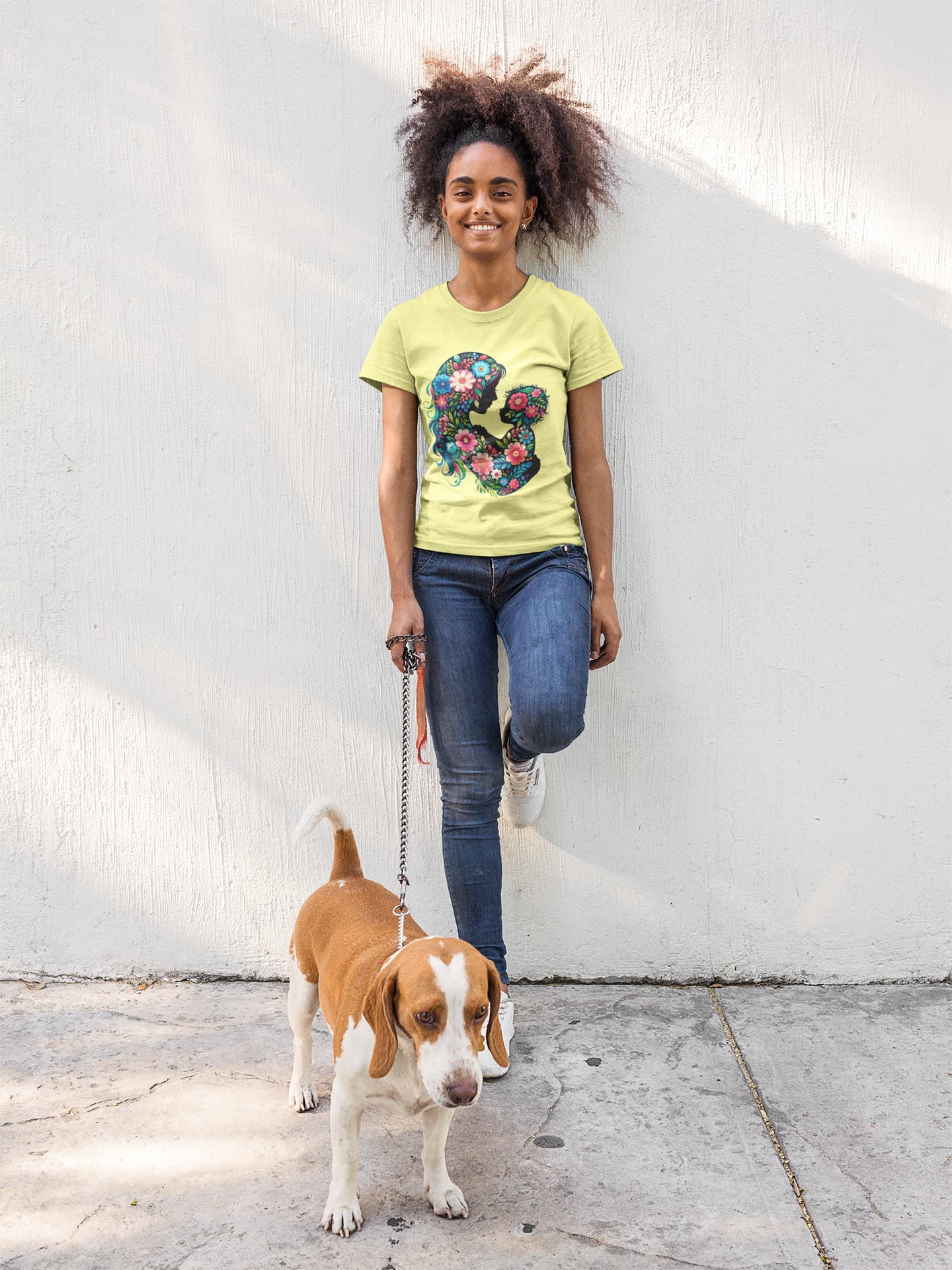 Women's Butter Yellow Round Neck T-shirts