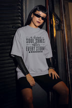 WOMENS SILVER FROST OVERSIZED T-SHIRT