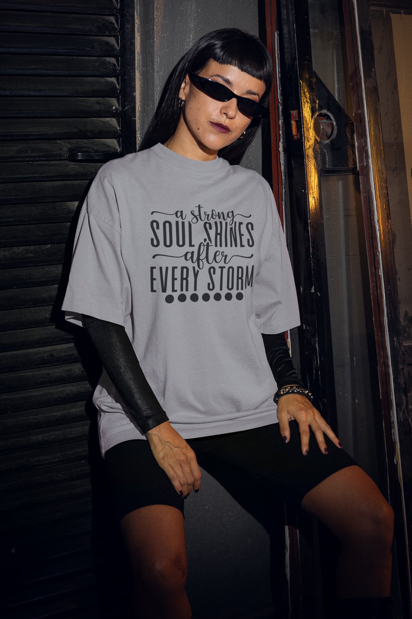 WOMENS SILVER FROST OVERSIZED T-SHIRT