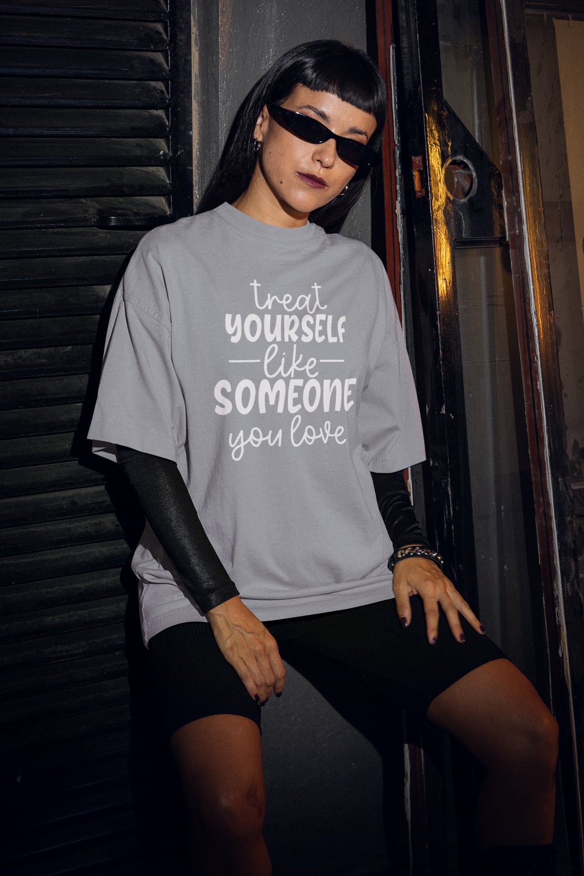 WOMENS SILVER FROST OVERSIZED T-SHIRT