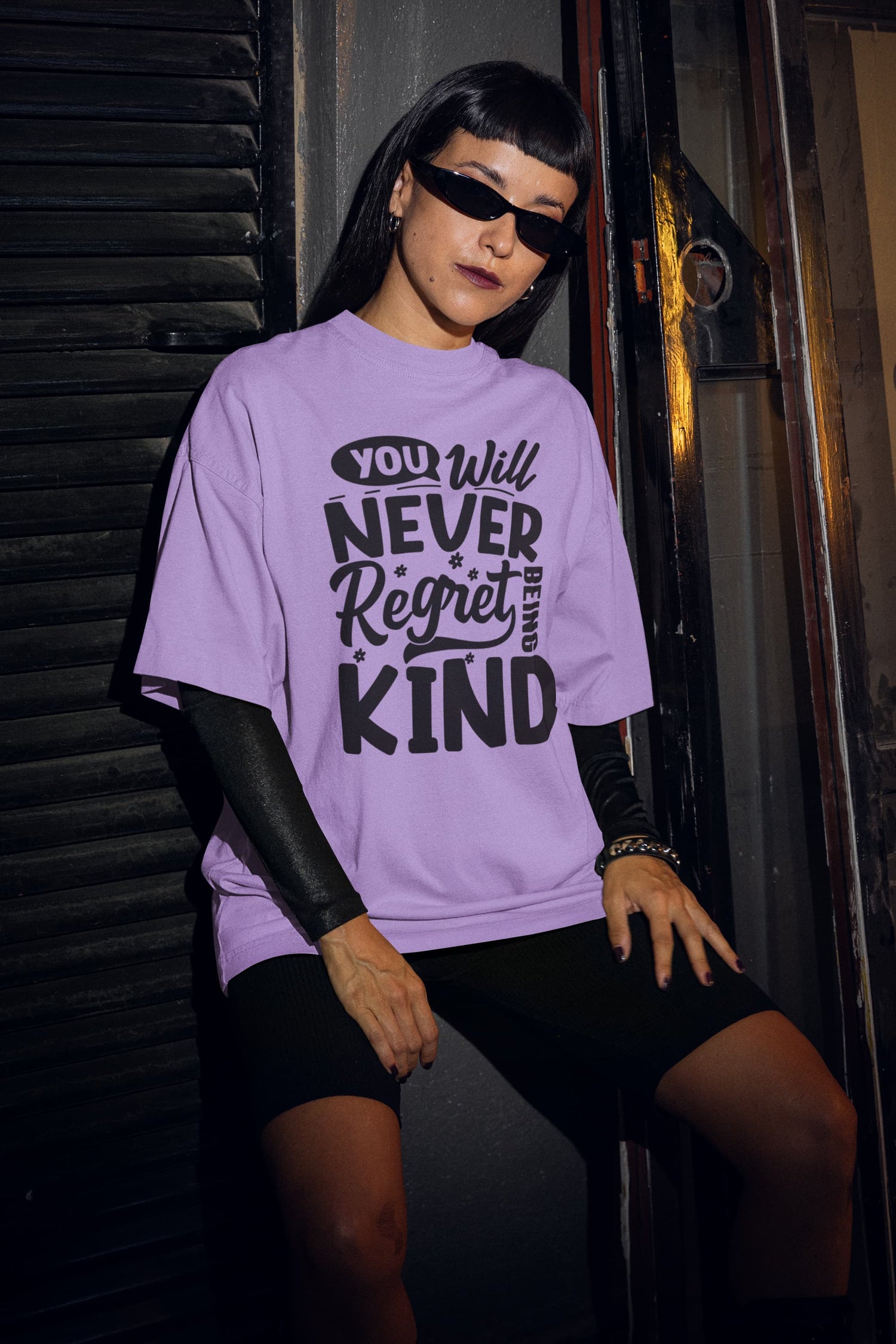 UNISEX IRIS LAVENDER OVERSIZED T-SHIRT