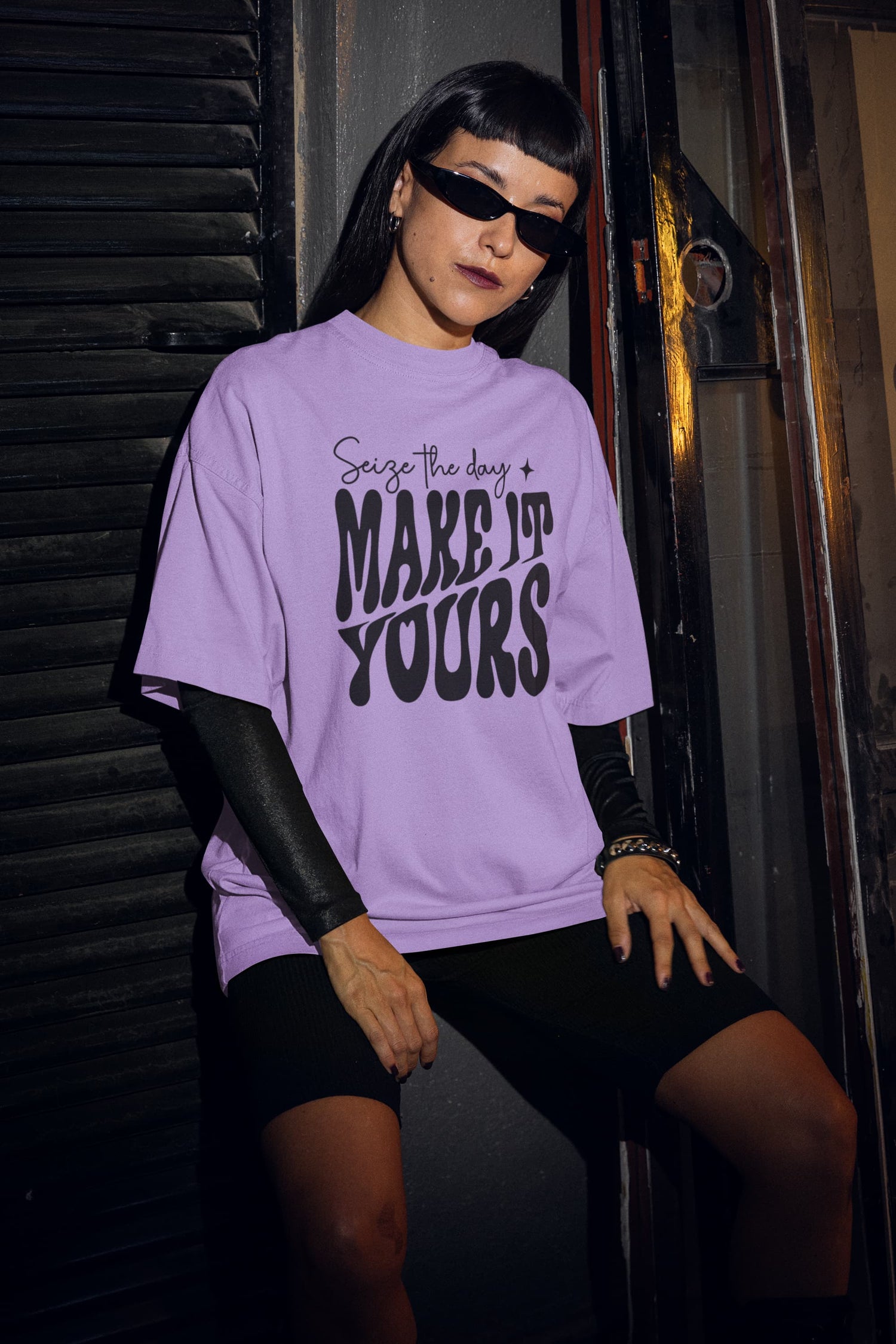 WOMENS IRIS LAVENDER OVERSIZED T-SHIRT