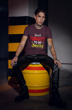 MENS BURGUNDY ROUNDNECK T-SHIRT