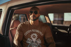 Men's Coffee Brown Round Neck T-shirt