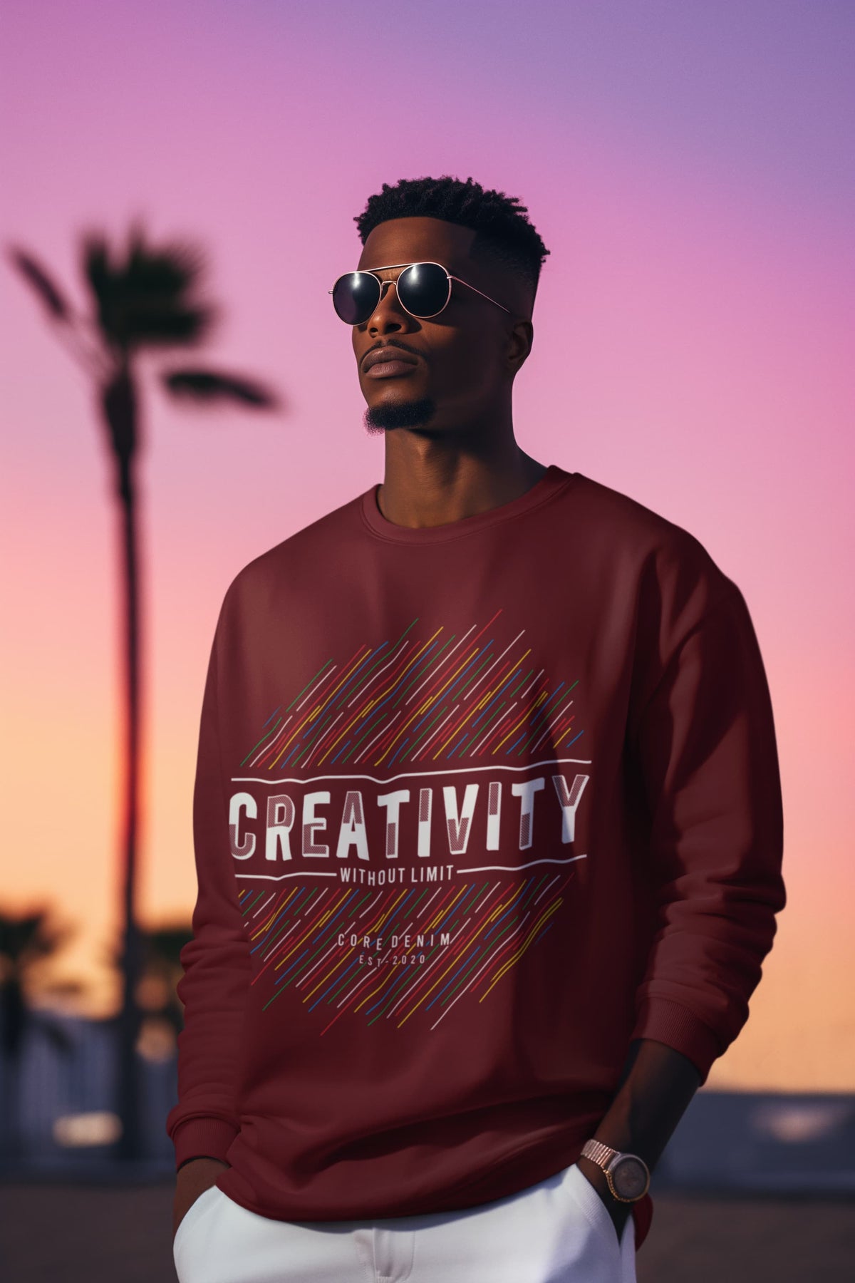 Men's Maroon Sweatshirts