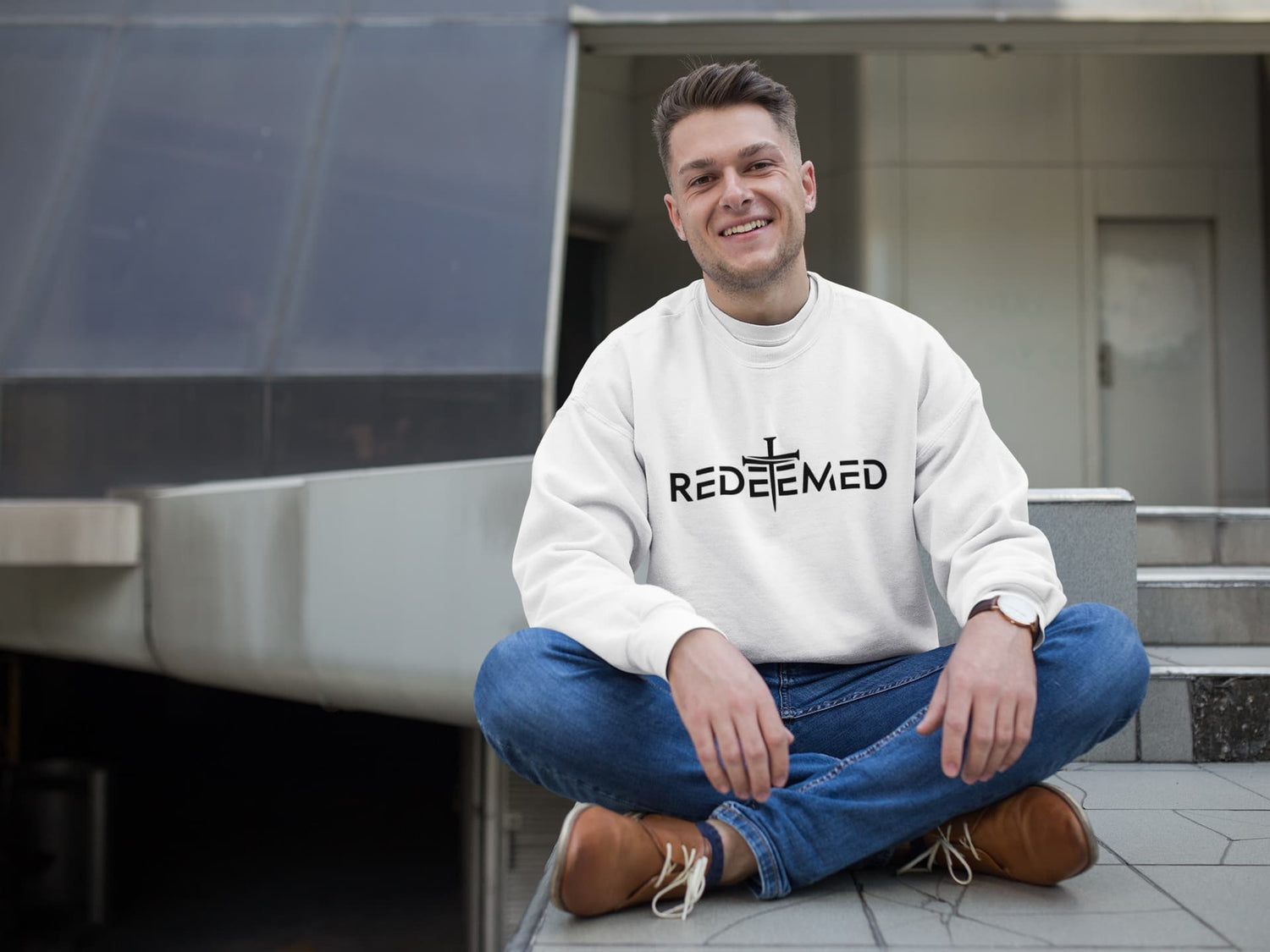 MENS WHITE SWEATSHIRTS