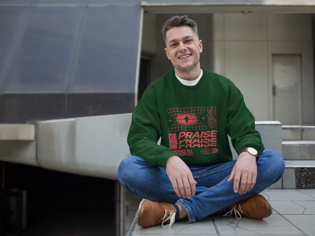 MENS OLIVE GREEN SWEATSHIRT