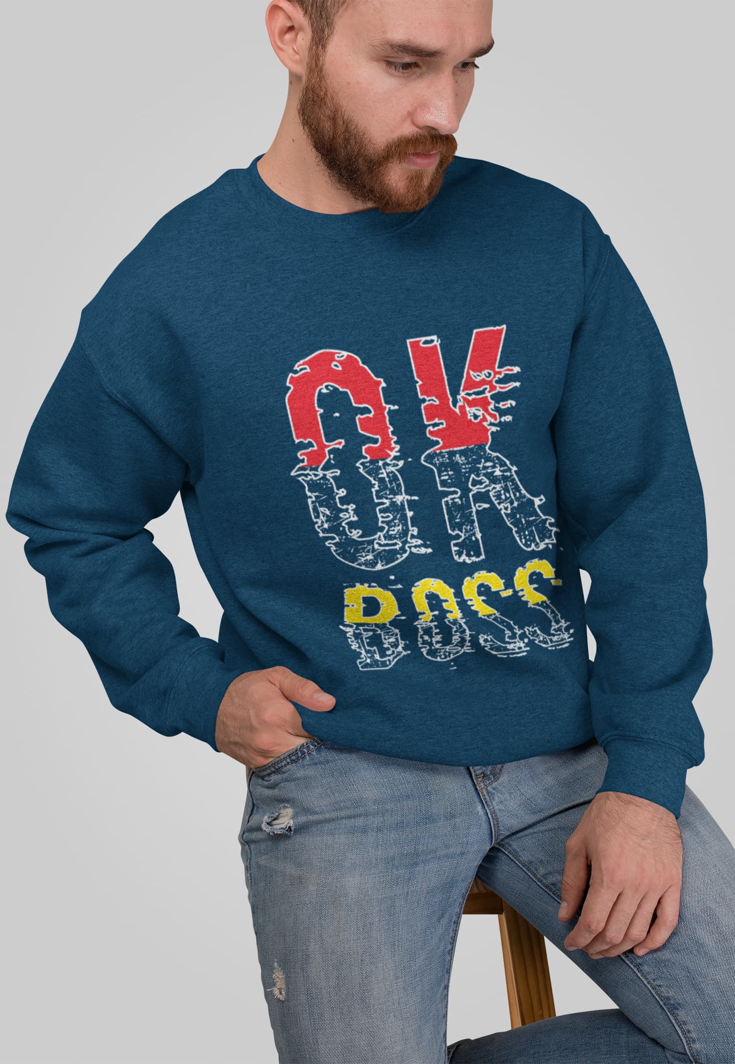 Men's Navy Blue Sweatshirts