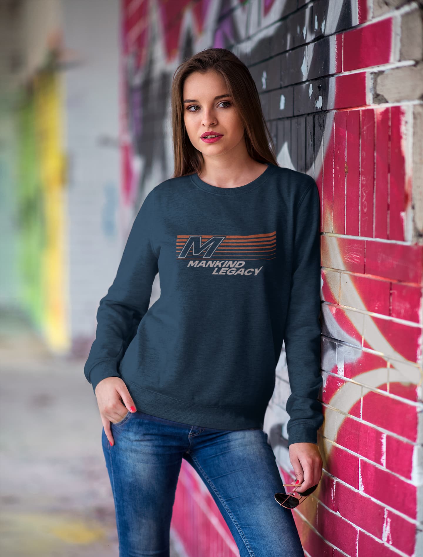 UNISEX NAVY BLUE SWEATSHIRT