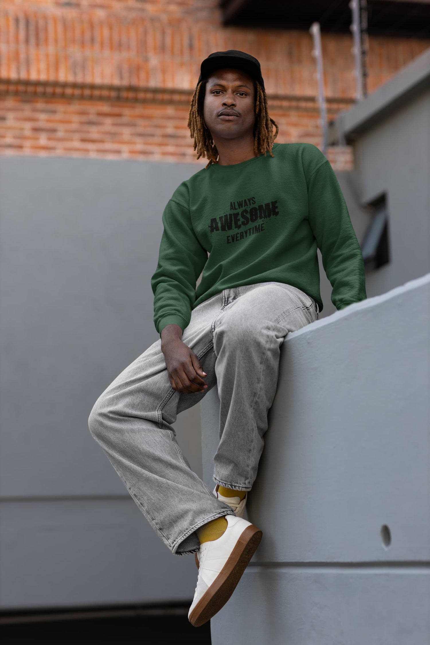 UNISEX OLIVE GREEN SWEATSHIRTS