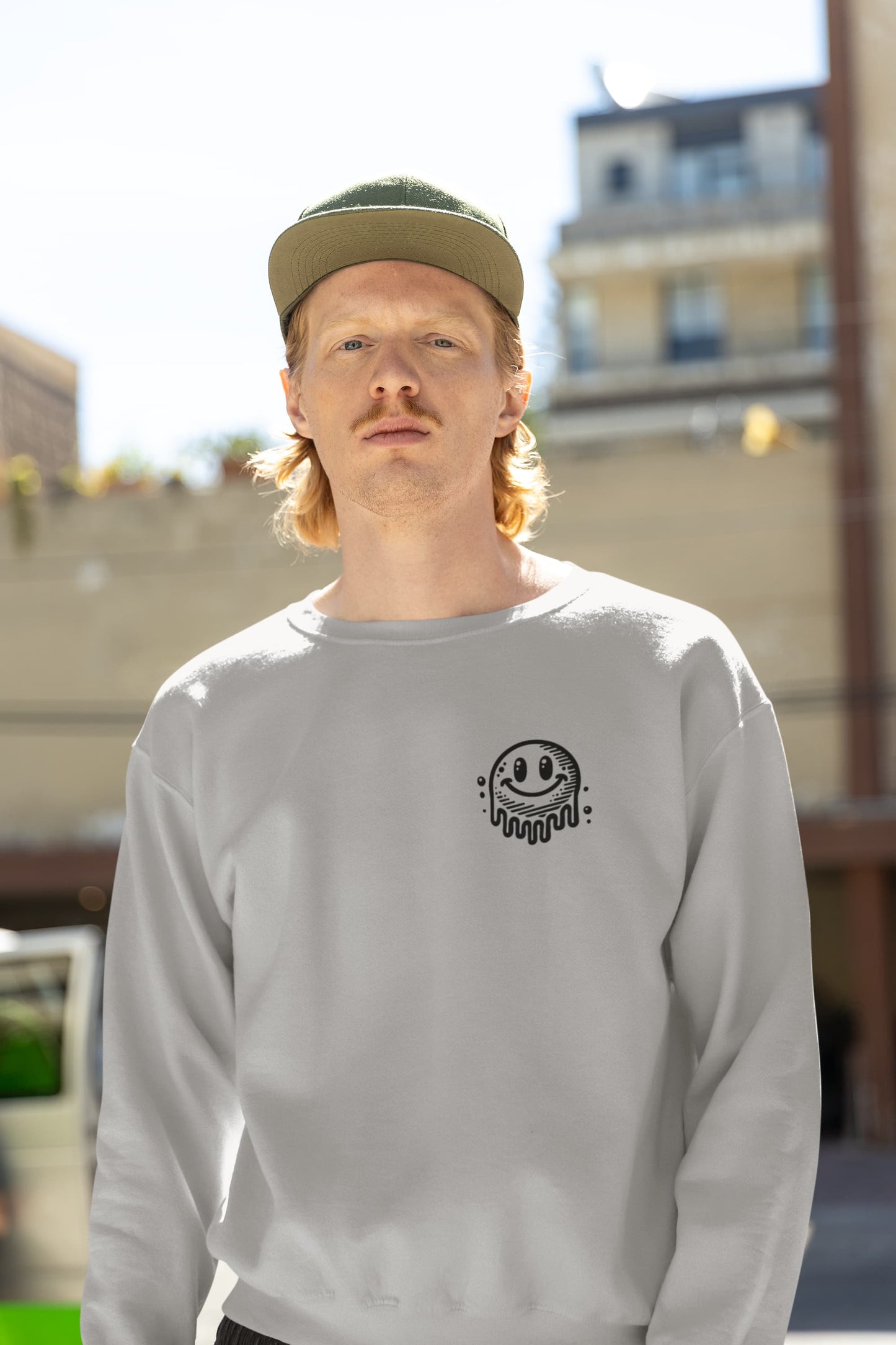 Men's Melange Grey Sweatshirts