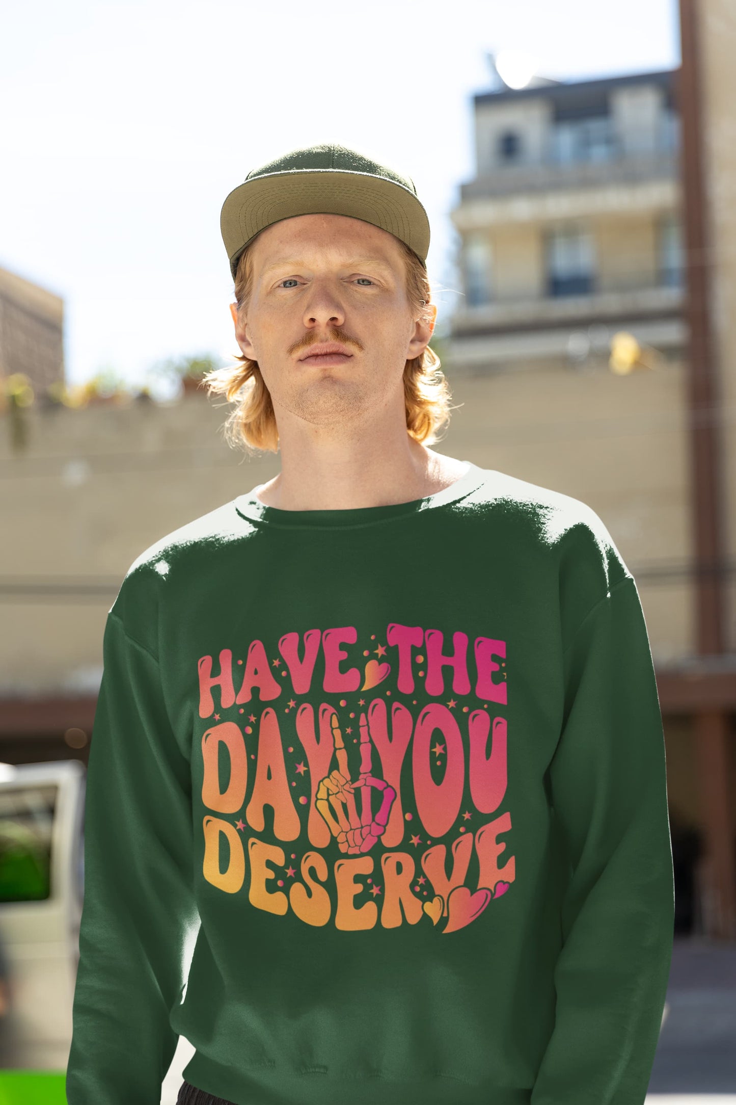 Men's Olive Green Sweatshirts