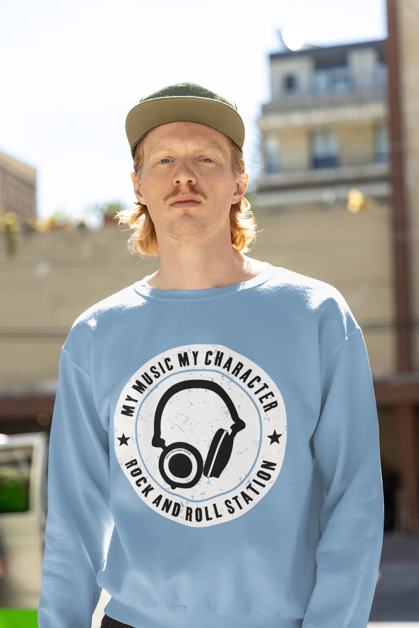 Men's Baby Blue Sweatshirts
