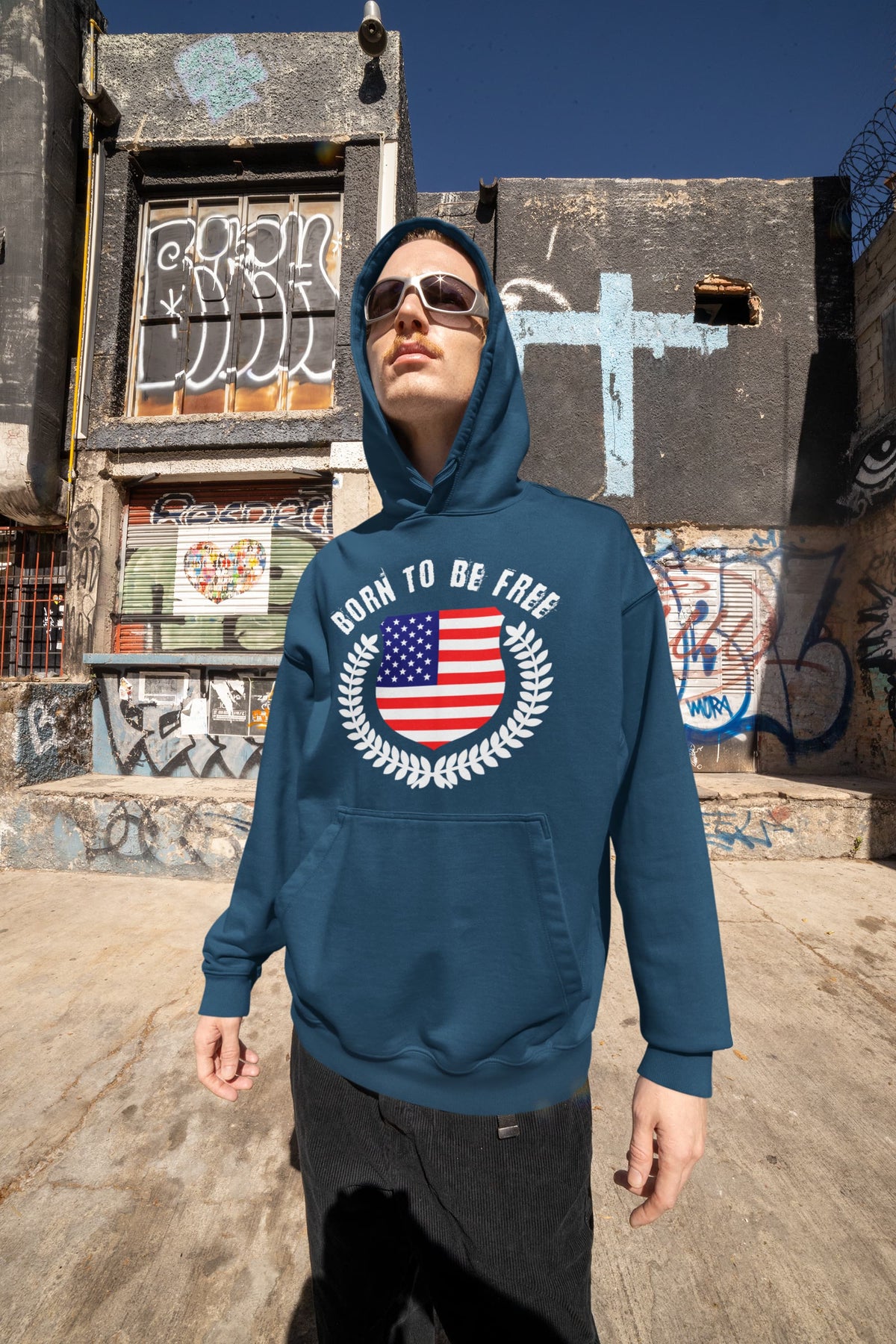 Men's Navy Blue Hoodies
