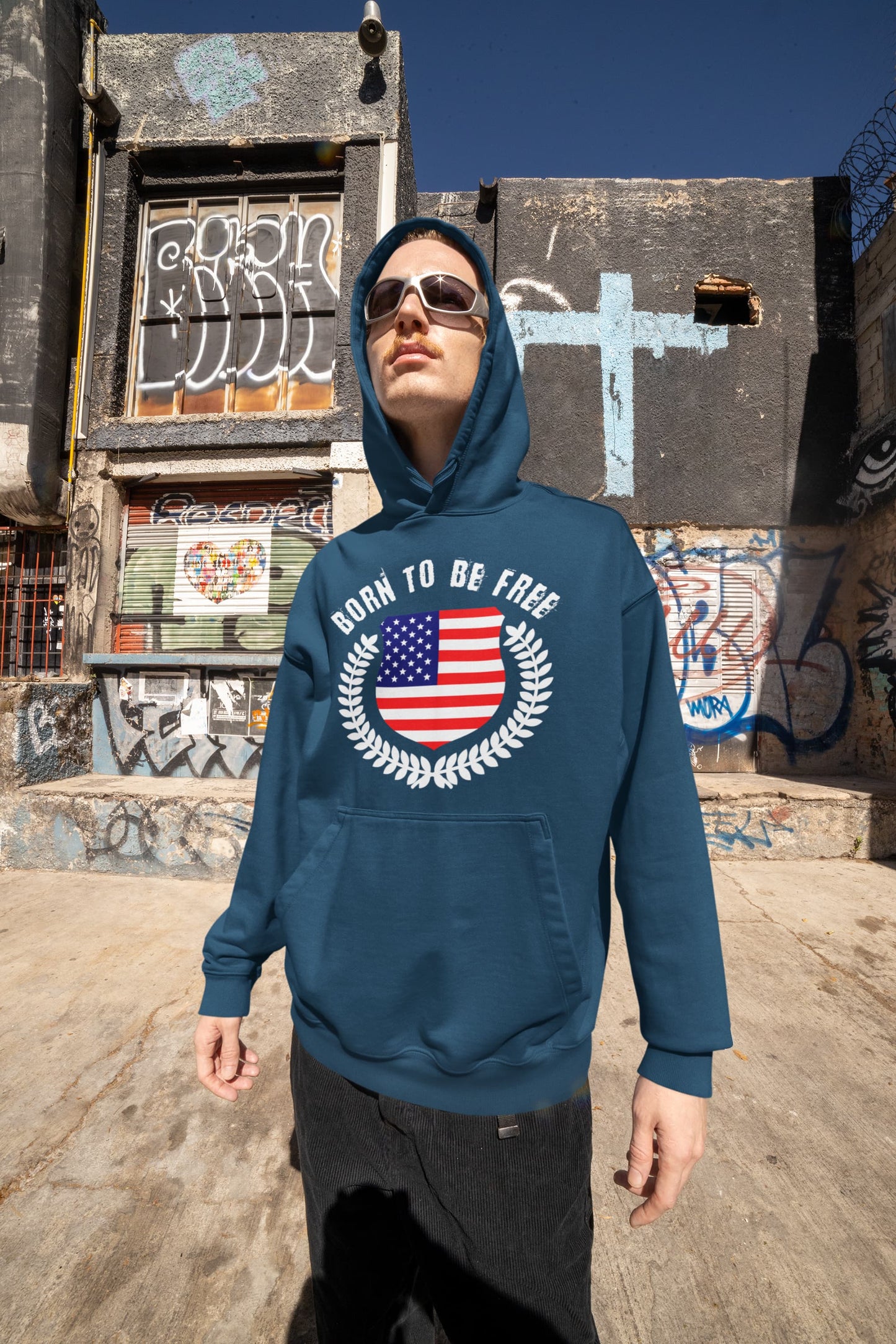 Men's Navy Blue Hoodies