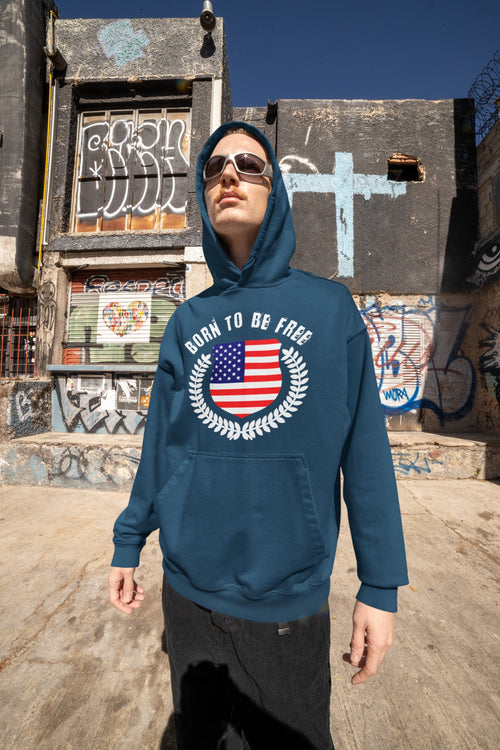 Karavirs® Acute Navy Blue oversized hoodie for men India