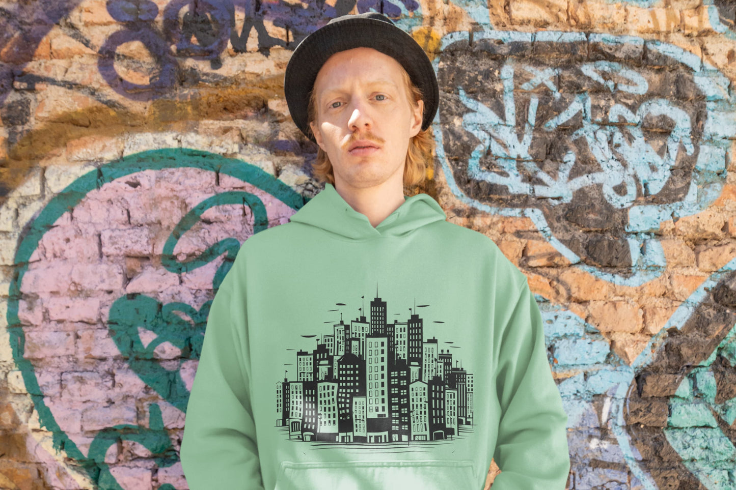 Men's Mint Green Hoodies