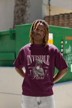 UNISEX BURGUNDY OVERSIZED T-SHIRT 
