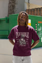 UNISEX BURGUNDY OVERSIZED T-SHIRT 