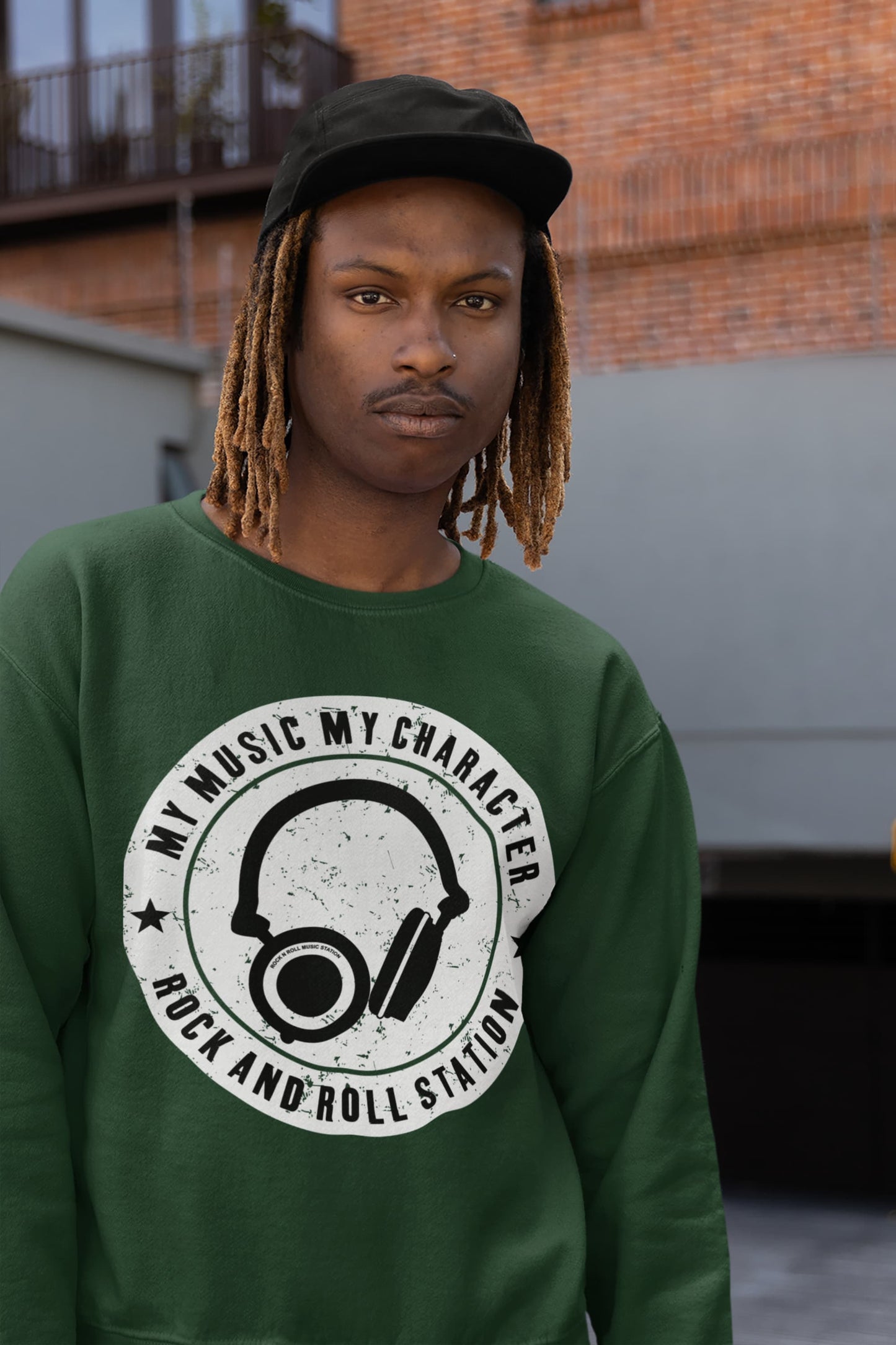 Men's Olive Green Sweatshirts