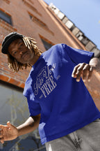UNISEX ROYAL BLUE OVERSIZED T-SHIRT