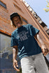UNISEX NAVY BLUE OVERSIZED T-SHIRT