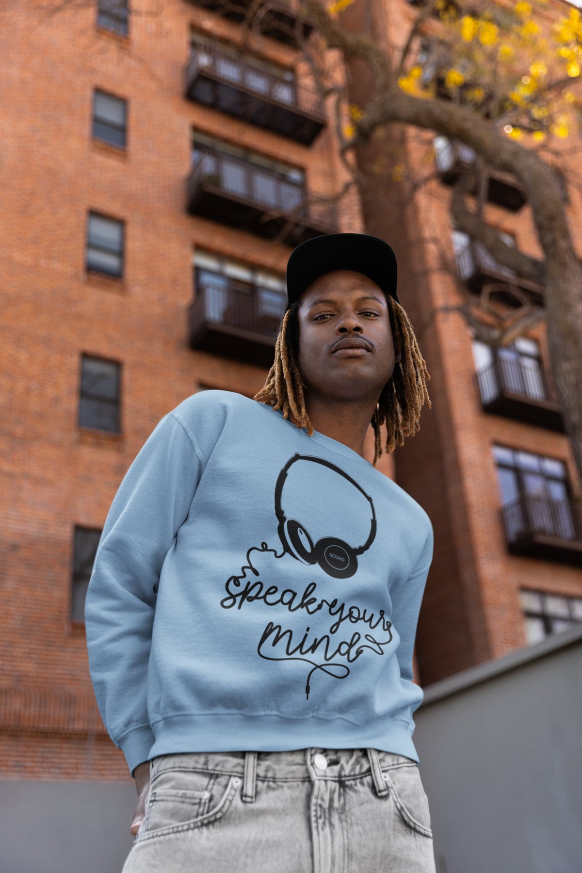 Men's Baby Blue Sweatshirts