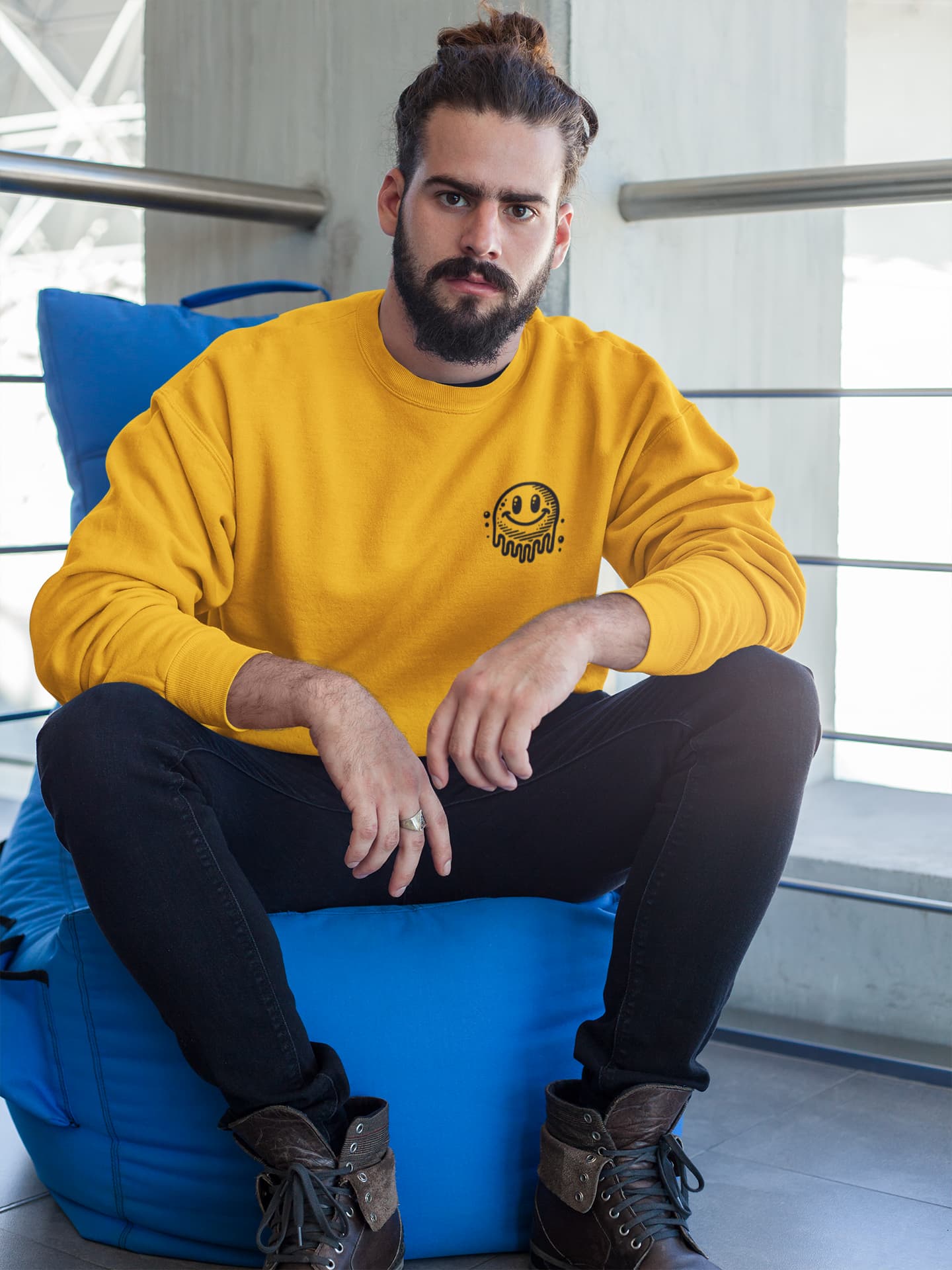 Men's Golden Yellow Sweatshirts
