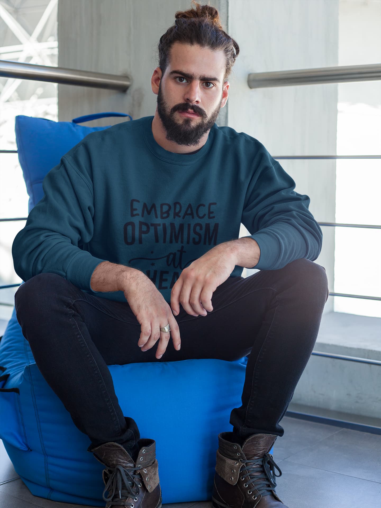 UNISEX NAVY BLUE SWEATSHIRTS