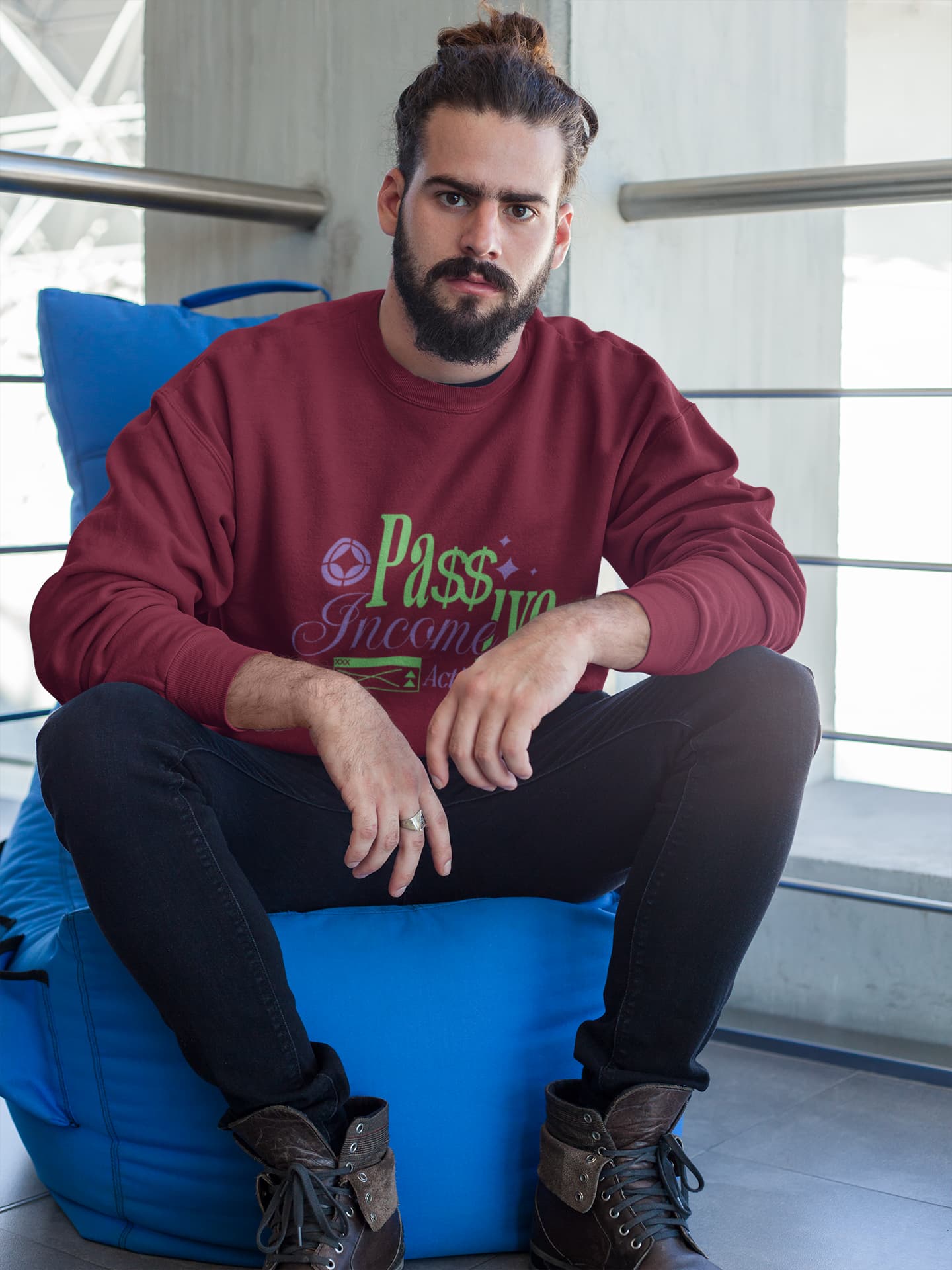 MENS MAROON SWEATSHIRT 